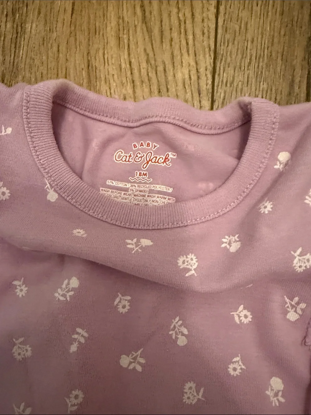 Cat and Jack ruffle onesies